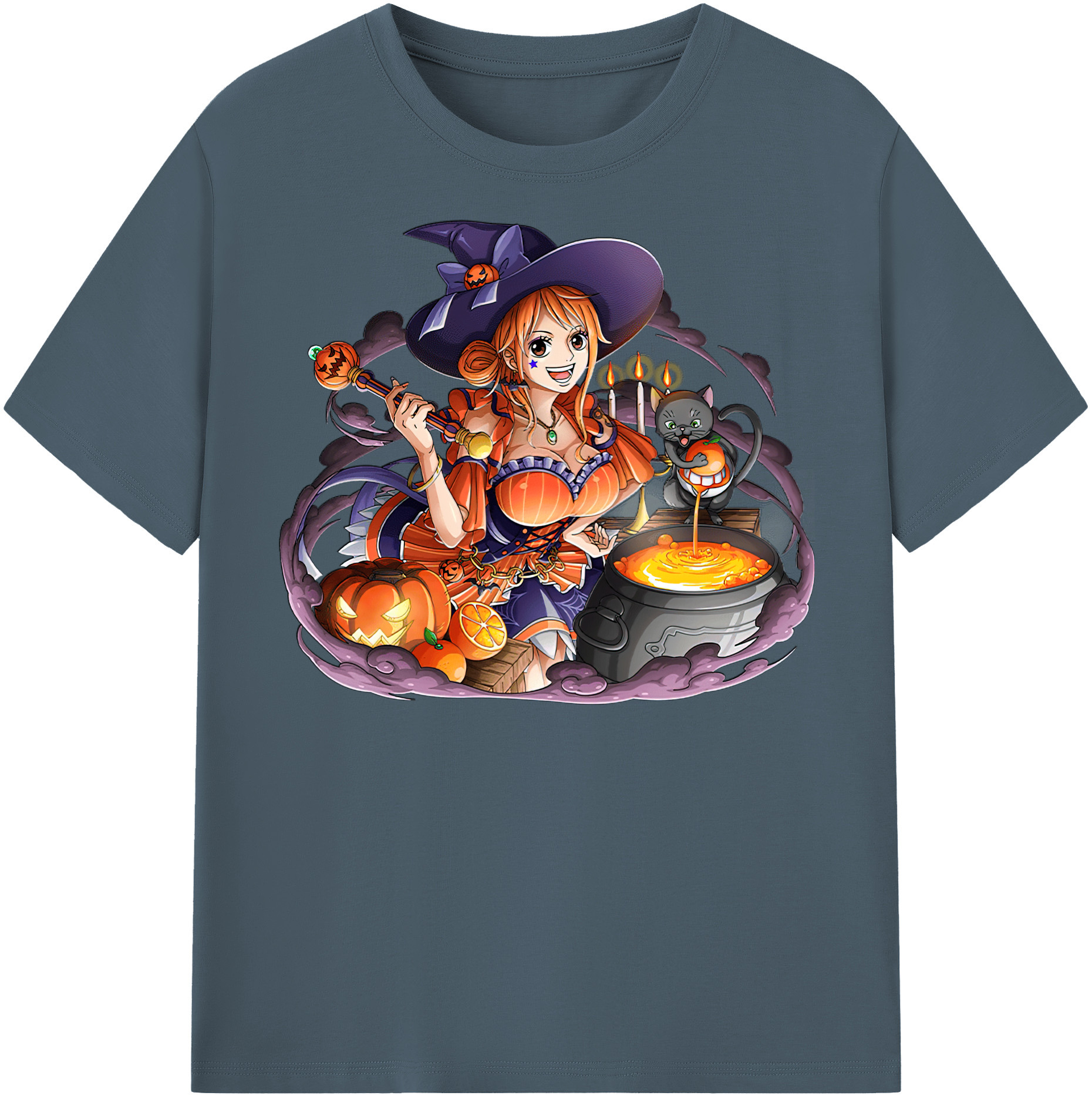 ワンピース ナミ ONE PIECE Nami 綿100％半袖Tシャツ（フロントプリント）